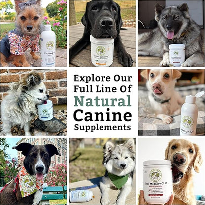 Wholistic Pet Organics Canine Complete - Dog Multivitamin Powder - 8 oz - Daily Dog Vitamins and Supplements for Homemade Food - Immune System, Skin, Coat & Overall Health - All Breeds - 22 Scoops