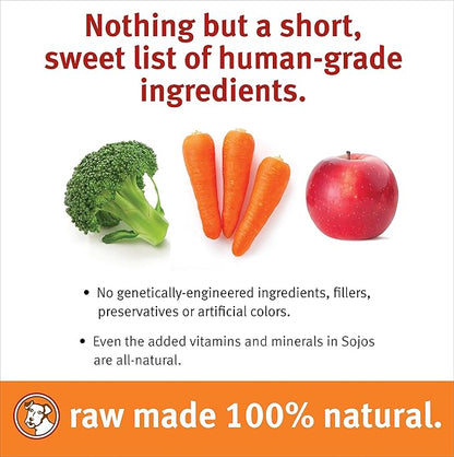 Sojos Complete Natural Grain Free Dry Raw Freeze Dried Dog Food Mix, Lamb, 2-Pound Bag