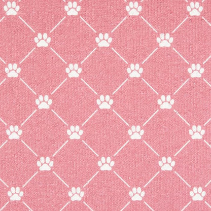 Bone Dry Machine Washable, Ultra Absorbent Pet Mat, 12x18, Rose Trellis Print
