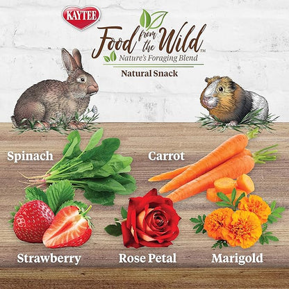 Kaytee Food from The Wild Natural Snack for Pet Rabbits, Guinea Pigs and Other Small Animals, 1 Ounce (Pack of 2)
