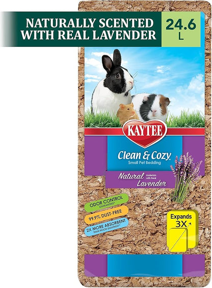 Kaytee Clean & Cozy Natural Bedding with Lavender 24.6 Liters