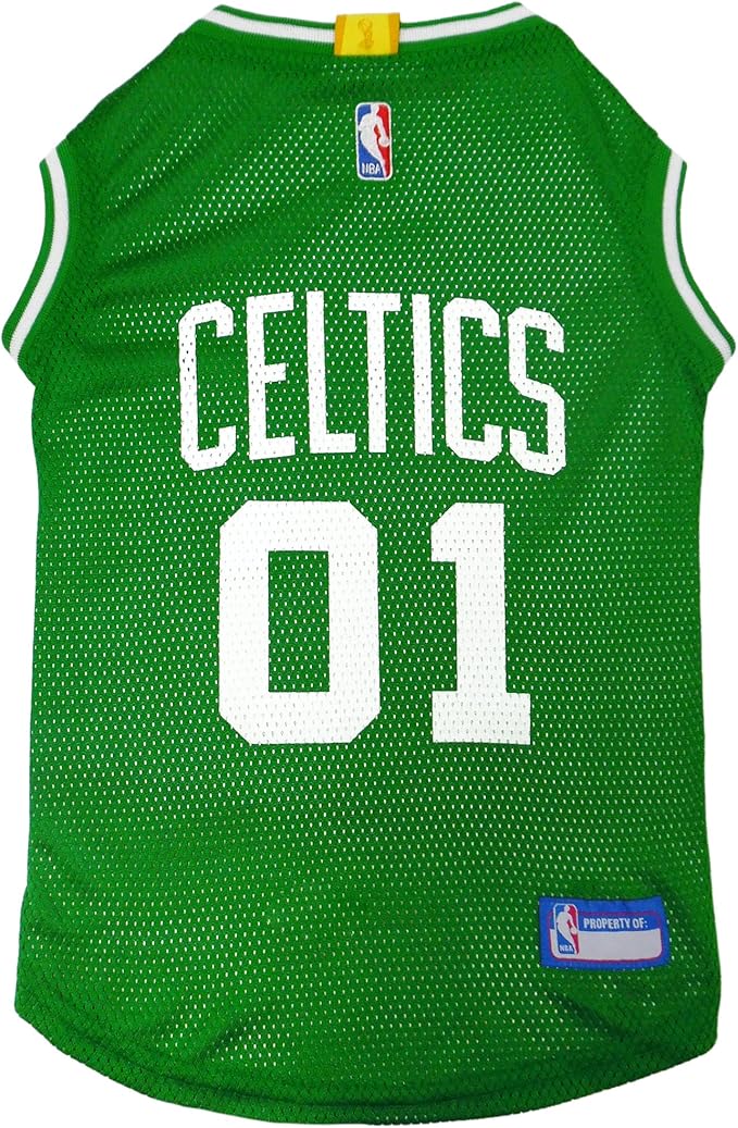 Pets First NBA BOSTON CELTICS DOG Jersey, Medium - Tank Top Basketball Pet Jersey