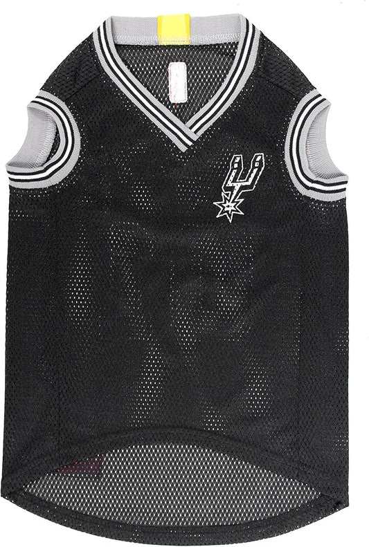 NBA SAN Antonio Spurs Dog Jersey, Large - Tank Top Basketball Pet Jersey (Pack of 2)