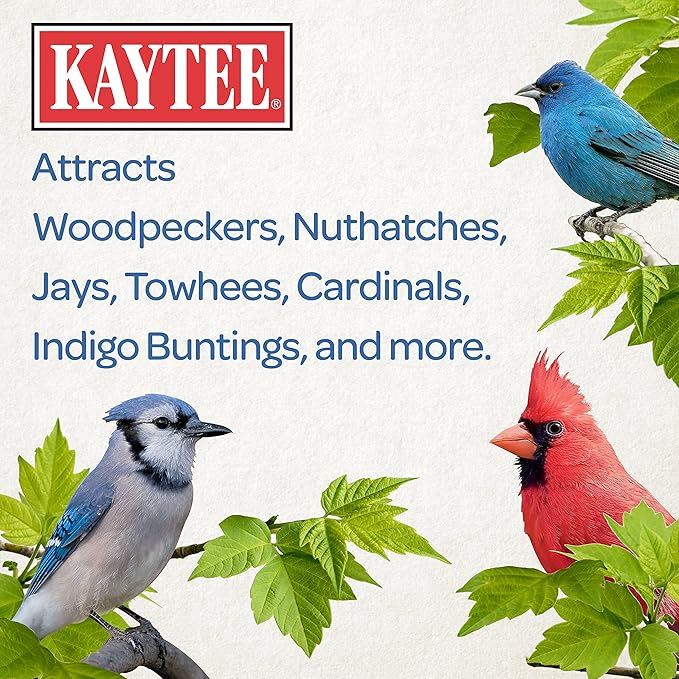 Kaytee Whole Peanuts in Shell for Cardinals, Blue Jays, Woodpeckers and Other Outside Wild Birds, Two 5 Pound Bags