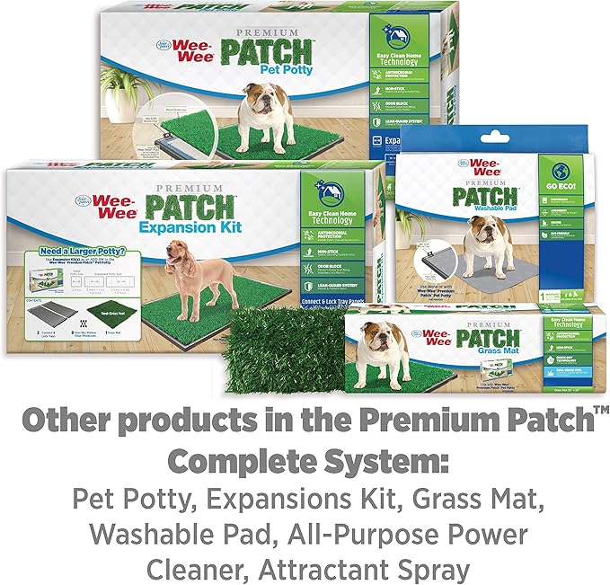 Four Paws Wee-Wee Premium Patch Reusable Pee Pad for Dogs, Premium Patch (Washable Pad) 24.5" x 25.7" (1 Count)