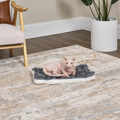 MidWest Homes for Pets Reversible Pet Bed; Machine Washable; Great for Small Dog Breeds; Spotted Gray; 22"; 40222-FVGYS