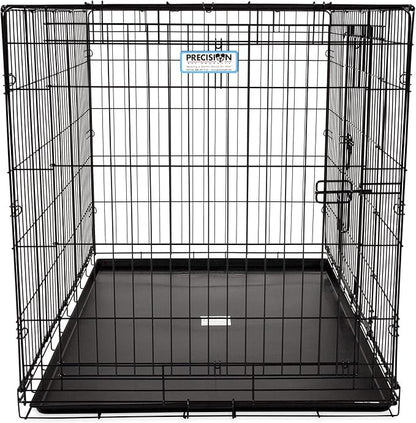 Precision Pet Products Two Door Great Crate Wire Dog Crate, 48 Inch, For Pets 90-125 lbs, With 5-Point Locking System
