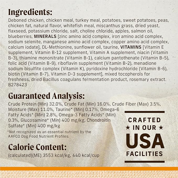 Merrick Lil’ Plates Premium Grain Free Dry Dog Food For Small Dogs, Real Chicken And Sweet Potato Kibble - 20.0 lb. Bag