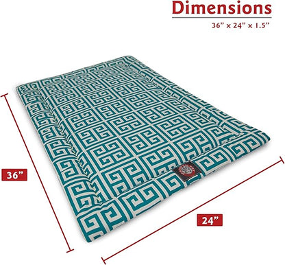 36" Towers Pacific Blue Crate Dog Bed Mat By Majestic Pet Products