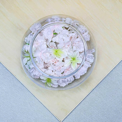 CYS EXCEL Glass Bubble Bowl (H-7.5" W-10", Approx. 2 Gal.) Multiple Size Choices Fish Bowl Vase Glass Round Bowl Terrarium Globe Flower Vase Centerpiece