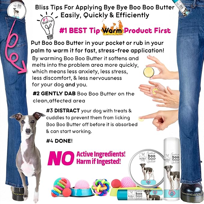 The Blissful Dog Italian Greyhound Boo Boo Butter, 1-Ounce