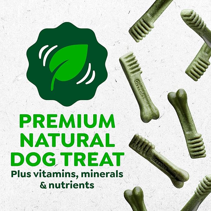 Greenies Dog Treats, Veterinarian-Recommended Natural Dental Dog Treats, Large Size, Variety Pack Flavor, (3) 12 oz. Packs, 24 Count