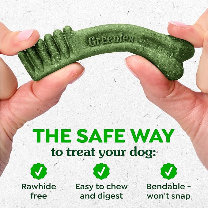Greenies Veterinarian-Recommended Adult Natural Dental Dog Treats Petite Size, Weight Management Dog Dental Chews, 27 oz. Pack, 45 Count