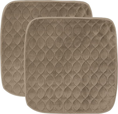 FRESH IDEAS Waterproof & Washable Seat Protector Pad, Tan, 2-Pack