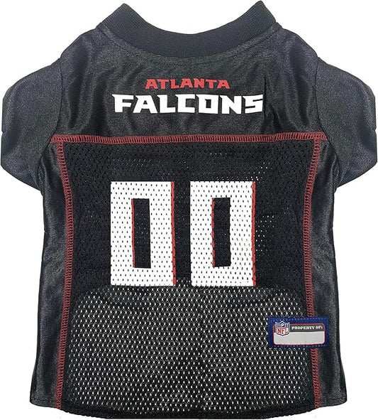 Pets First NFL Dog Jersey - 32 Teams, 6 Sizes, Poly-Mesh & Satin, Atlanta Falcons, Small