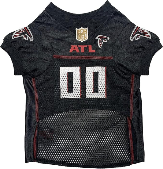 Pets First NFL Dog Jersey - 32 Teams, 6 Sizes, Poly-Mesh & Satin, Atlanta Falcons, Small