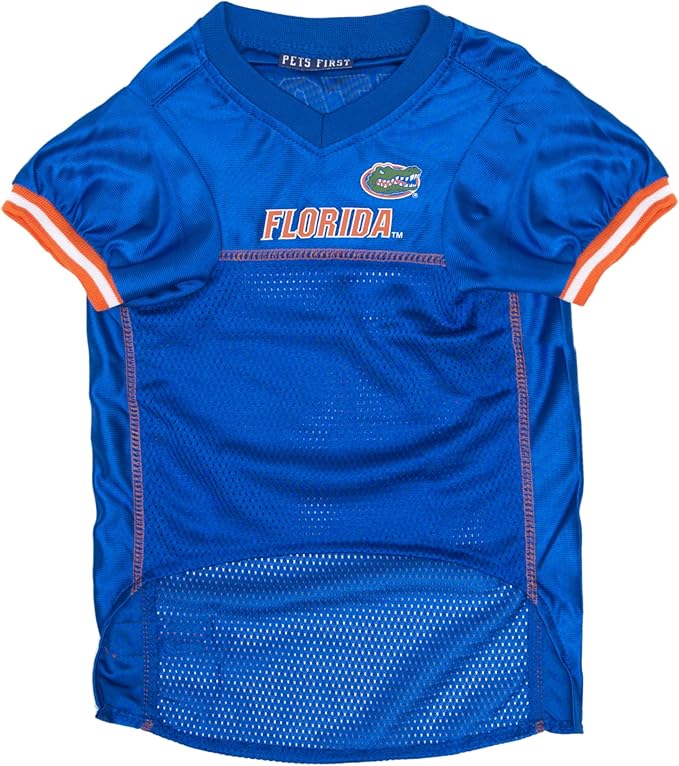 NCAA College Florida Gators Mesh Jersey for Dogs & Cats, Small. Licensed Big Dog Jersey with Your Favorite Football/Basketball College Team (Pack of 2)