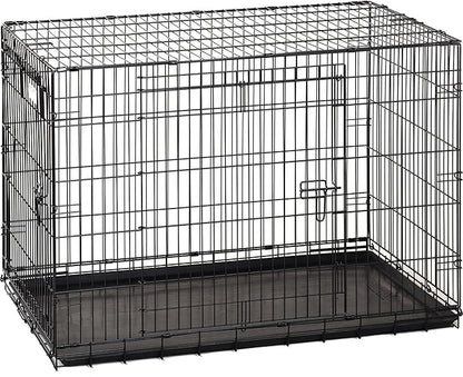 Precision Pet Products Two Door Great Crate Wire Dog Crate, 42 Inch, For Pets 70-90 lbs, With 5-Point Locking System