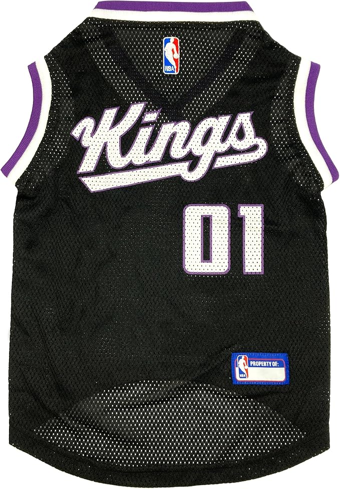 Pets First NBA Sacramento Kings Dog Jersey, X-Large - Tank Top Basketball Pet Jersey