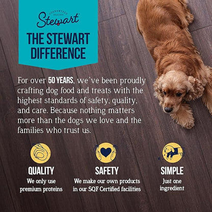 Stewart 100% Chicken Liver Dog Treats, 16.8 oz Tub, ~315 Pieces, Freeze Dried Raw, Single Ingredient, 60% Protein Training Treats or Meal Topper, Grain Free, Gluten Free