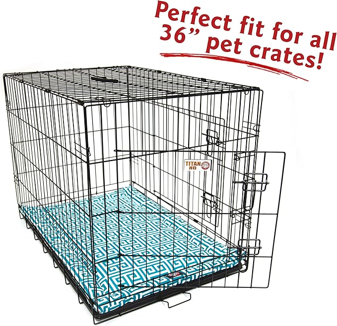 36" Towers Pacific Blue Crate Dog Bed Mat By Majestic Pet Products