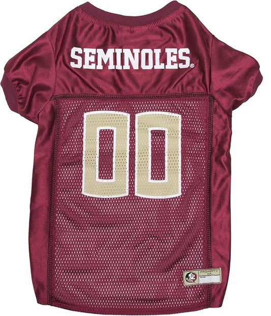 Pets First NCAA College Florida State Seminoles Mesh Jersey for DOGS & CATS, Small.Licensed Dog Jersey with your Favorite Football/Basketball College Team