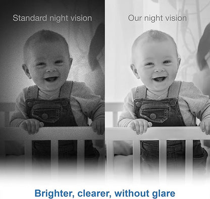VTech [Upgraded] VM350-2 Baby Monitor, 5" Screen,2 Cameras,1000ft Range, Night Vision, 2-Way Audio, Lullabies, Secure Transmission No WiFi