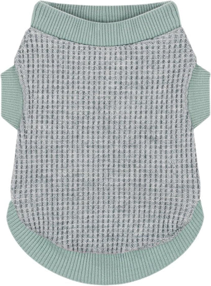 Cozy and Functional Dog Shirts for Small Puppies: Stretchable Green Attire with Easy-On Design, Ideal for Chihuahuas and Yorkies - Enhance Comfort and Playfulness on Chill Days XX-Small