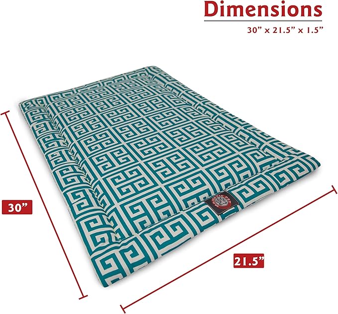 30" Towers Pacific Blue Crate Dog Bed Mat By Majestic Pet Products