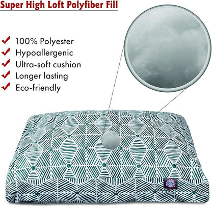 Majestic Pet Charlie Emerald Medium Rectangle Pet Bed