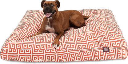 Majestic Pet Towers Rectangle Pet Bed - Orange - Large