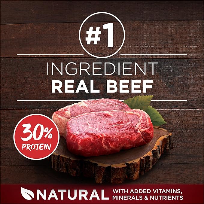 Purina One True Instinct Lean Muscle Support With Real Beef Natural With Added Vitamins, Minerals and Nutrients High Protein Dog Food - 3.8 lb. Bag