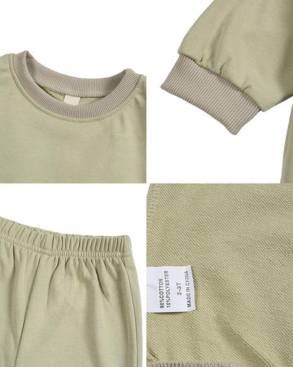 Toddler Baby Cute Dog Puppy Long Sleeve Sweatshirt Top Jogger Pants Set Cute Fall Winter Clothes Set