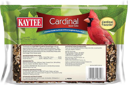 Kaytee Cardinal Seed Cake, Wild Bird Food, 1.85 Pounds (Pack of 2)