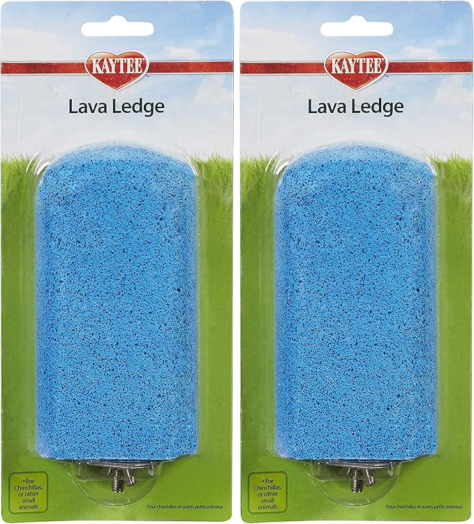 Kaytee Lava Ledge for Attaching to Small Pet Animal Wire Habitats (Pack of 2)