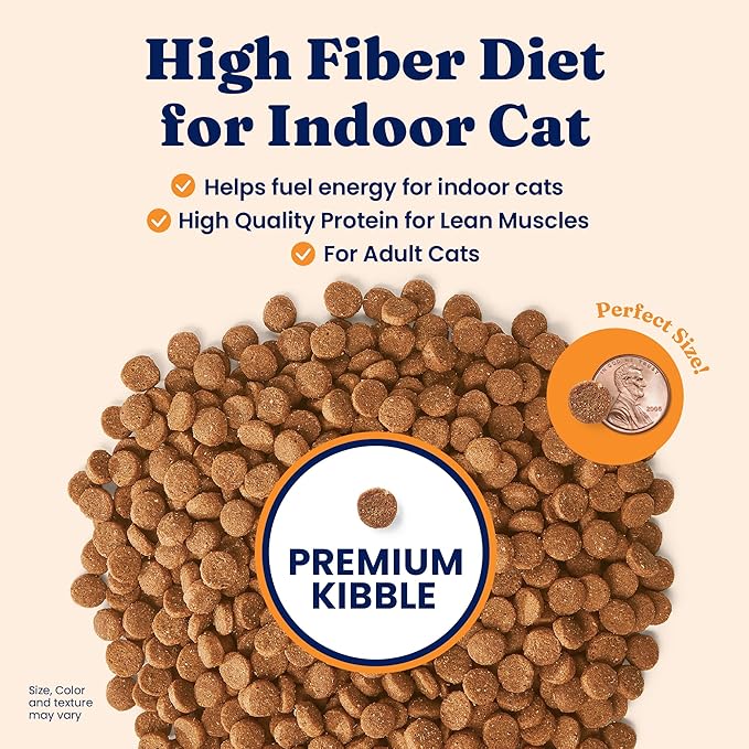 Solid Gold Indoor Dry Cat Food - Grain Free & Gluten Free - Chicken Cat Food Dry Kibble for Indoor Cats for Gut Health - Sensitive Stomach & Hairball Support for Adult Cats - 12LB