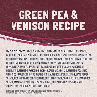 Natural Balance Limited Ingredient Reserve Grain Free Dry Cat Food, Green Pea & Venison Recipe, 8 lbs.