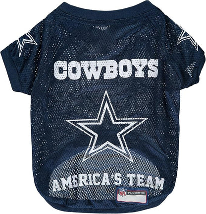NFL Dallas Cowboys Raglan Jersey America's Team - Small. Cutest Football Jersey for Dogs & Cats