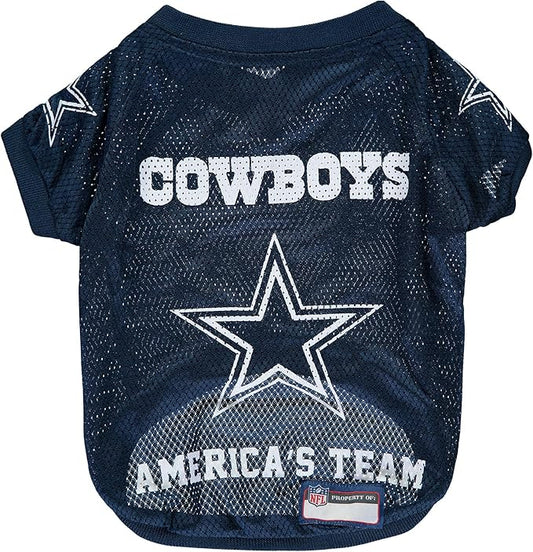 NFL Dallas Cowboys Raglan Jersey America's Team - Small. Cutest Football Jersey for Dogs & Cats