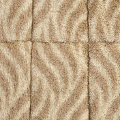 MidWest Homes for Pets QuiteTime Deluxe Wave Bolster Bed for Small Dogs; Easily Machine Wash and Dry; Tan; 24"; 40224-WVTN