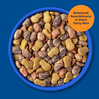 9Lives Daily Essentials Dry Cat Food for Adult Cats with Chicken, Beef & Salmon Flavors, 3.15 lb. Bag (Pack of 4)