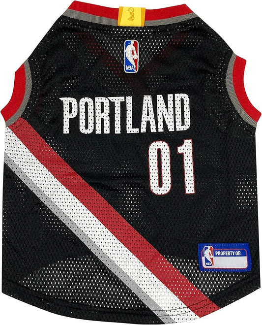 Pets First NBA Portland Trailblazers Dog Jersey, Small- Tank Top Basketball Pet Jersey