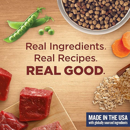 Nutrish Rachael Ray Adult Dry Dog Food Real Beef, Pea & Brown Rice Recipe, 5 lb. Bag