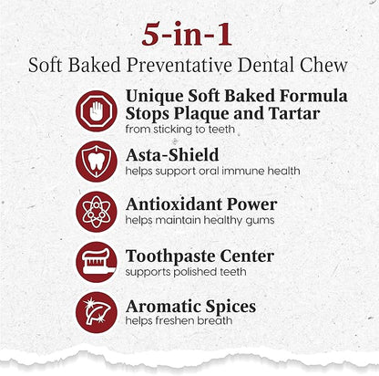 ARK Naturals Soft Shield Protection+ Brushless Toothpaste, Dog Dental Chews for Large Breeds, Stops Plaque & Tartar, Freshens Breath