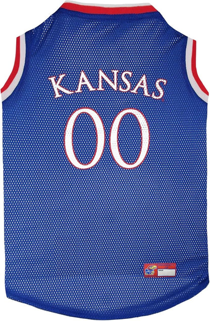 Pets First KU-4020-SM Kansas Basketball Jersey, Multicolor, One Size
