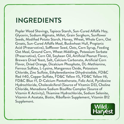 Wild Harvest Stuffed Logz 1 Count, Edible Treat for Rabbits, Guinea Pigs and Chinchillas, Artificial Peanut Butter Flavor (Pack of 2)