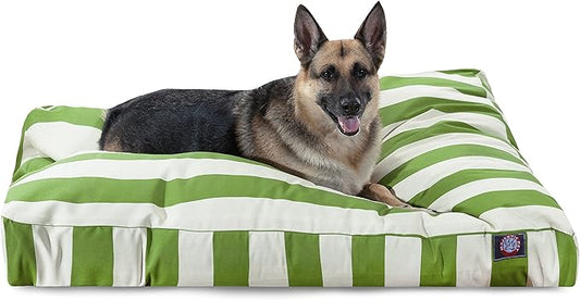 Majestic Pet Rectangle Large Dog Bed Washable – Non Slip Comfy Pet Bed – Dog crate Bed with Removable Washable Cover – Dog Kennel Bed for Sleeping - Dog bed X-Large Breed 50x42x5 Inch – Sage Green