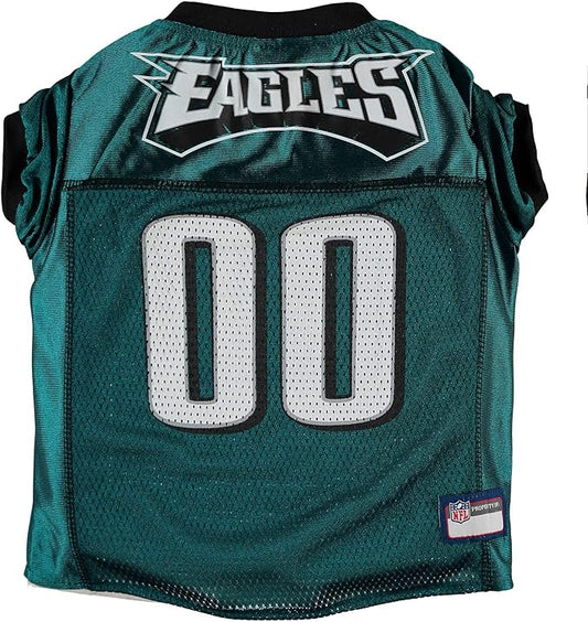 Pets First NFL Philadelphia Eagles Dog Jersey, Medium, Poly-mesh and Satin, Officially Licensed