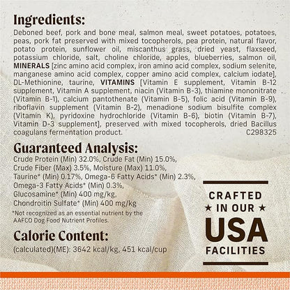 Merrick Lil’ Plates Premium Grain Free Dry Dog Food For Small Dogs, Real Texas Beef And Sweet Potato Kibble - 20.0 lb. Bag