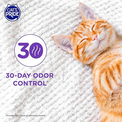 Cat’s Pride Micro Crystals Cat Litter, Non-Clumping, Scented, 30-Day Odor Control, 99% Dust Free, Lightweight, Soft on Paws, 6.5lb Bag (Pack of 2)